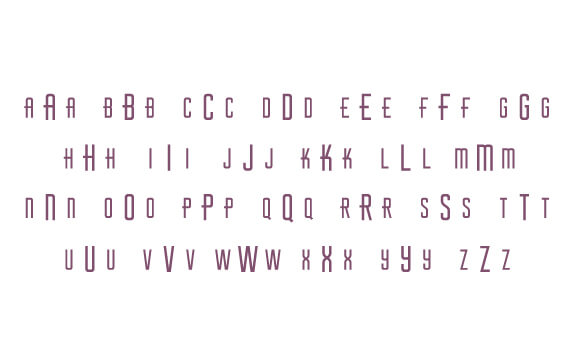 Aviator Monogram Font slide 4