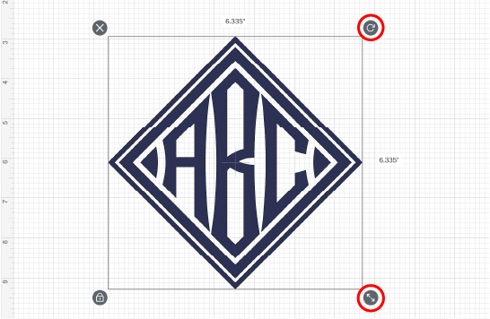 Adjust monogram if needed