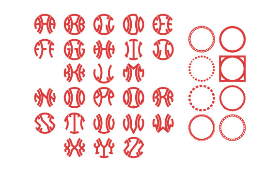 Baseball Monogram Font slide 4