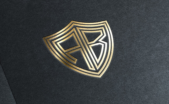 Shield Outline 2 Letters Monogram Font slide 2