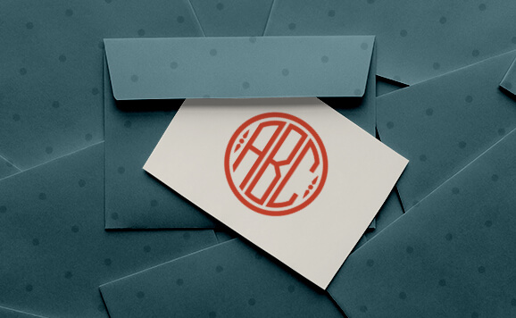 Round Monogram Font slide 3