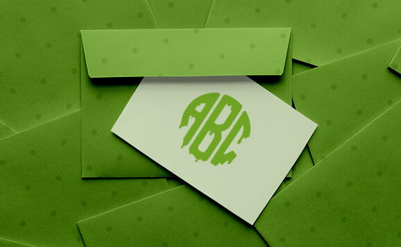 Slime Monogram Font slide 2