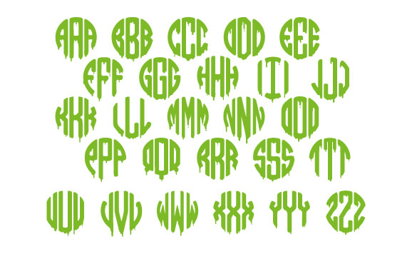 Slime Monogram Font slide 4