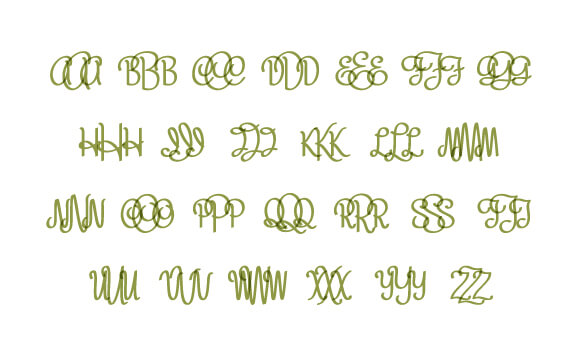 Handwritten Monogram Font slide 4