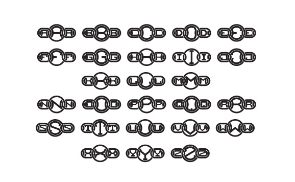 Chain Monogram Font slide 4