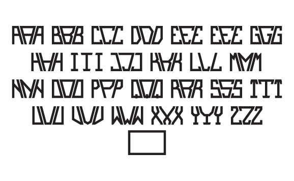 Hieroglyph Monogram Font slide 4
