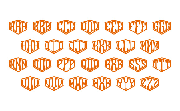 Motor Monogram Font (Biker) slide 4