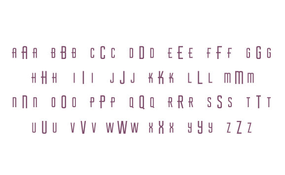Aviator Monogram Font slide 4