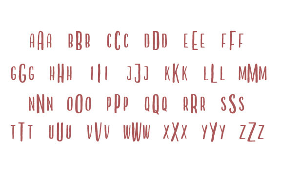 Inky Monogram Font slide 4