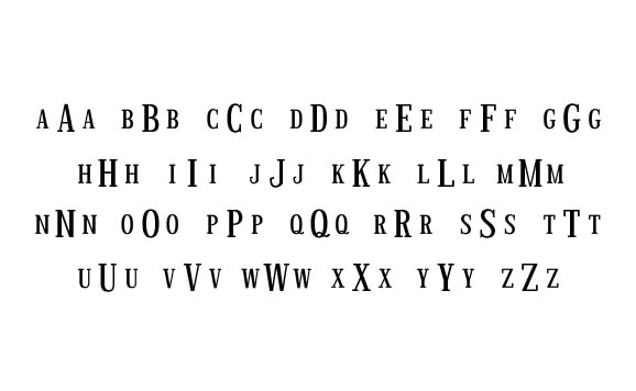 Romanesque Monogram Font slide 4