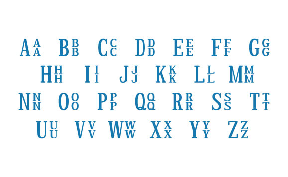 Stacked Monogram Font slide 4