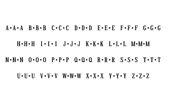 Roman Dots Monogram Font slide 4