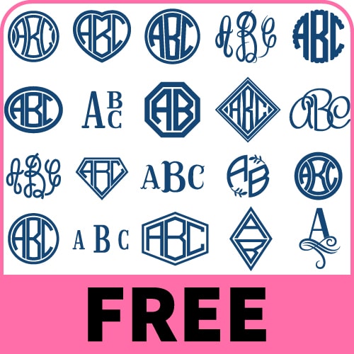 LV Circle Monogram FONT SET INSTANT DOWNLOAD print file SVG